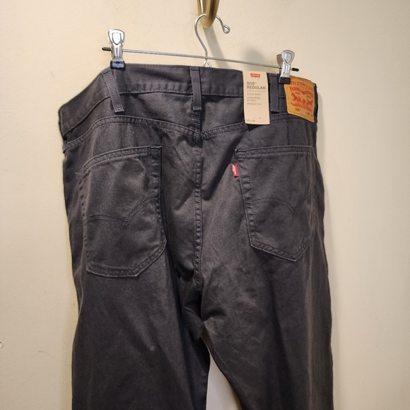 LEVI'S 505 men's gray Straight legs pants size 40 x 32 NWT - Picture 8 of 12